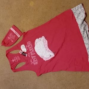 NWT girls pink You Are My Best Friend nightgown, with carry bag. Sz L
